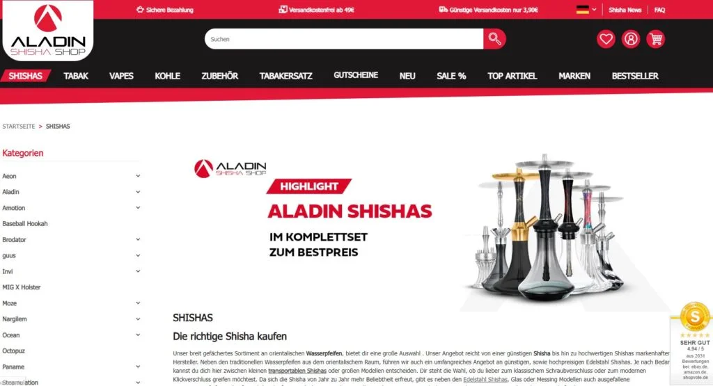 Top 10 Shisha Shops